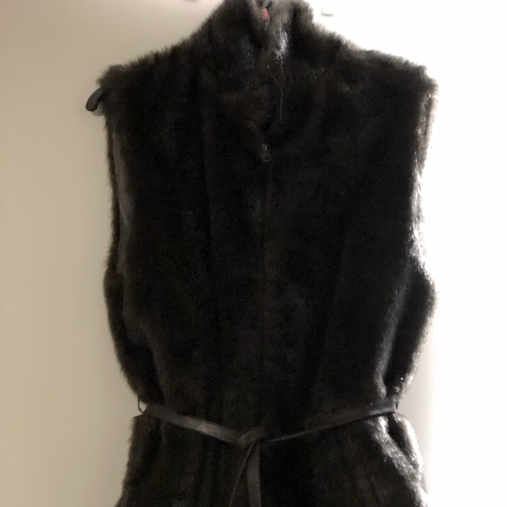 Faux fur vest